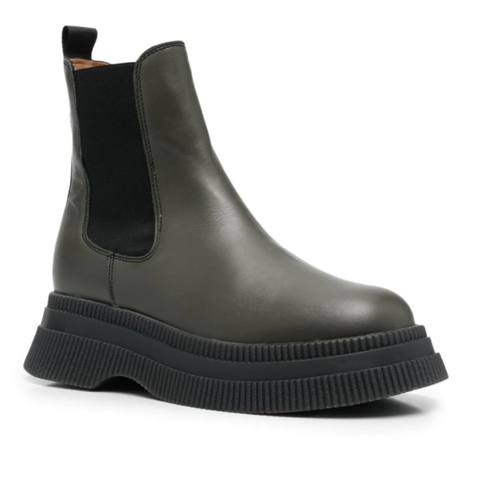 GANNI CREEPER LOW CHELSEA BOOT - KALAMATA
